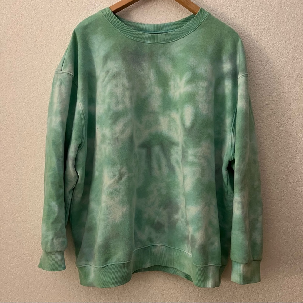 Wild Fable Green Tie-Dye XL Women’s Crew Neck Sweater